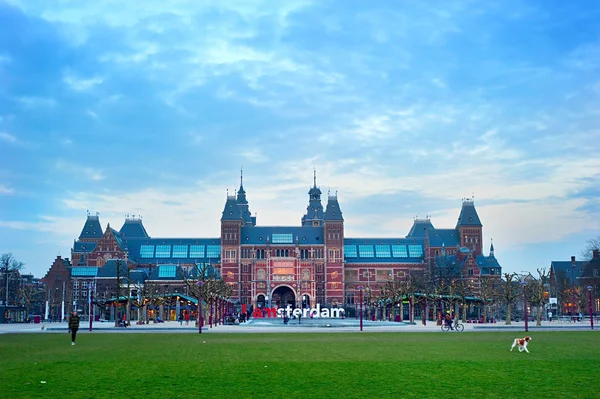 Rijksmuseum Amsterdam área do museu — Fotografia de Stock