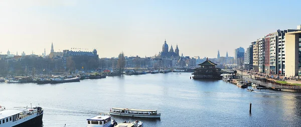 Amsterdam panoramic — Stock Photo, Image