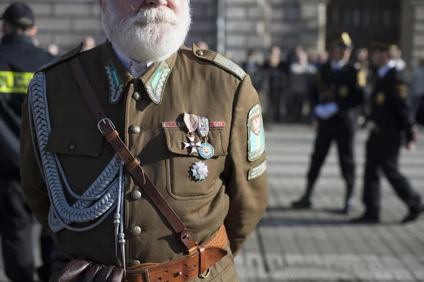 Polen soldaat jurk — Stockfoto