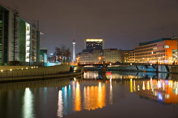 Berlín v noci — Stock fotografie