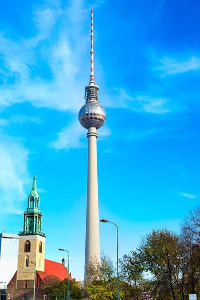 Berlínská televizní věž — Stock fotografie