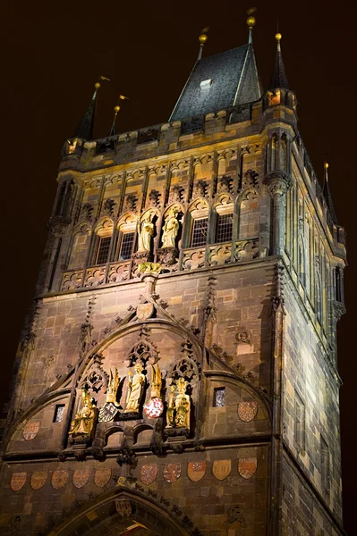 Lesser Bridge Tower in Prague — Stock Photo, Image