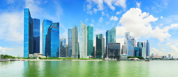 Panorama över Singapore Downtown — Stockfoto