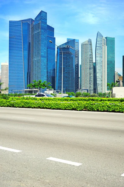 Strada urbana a Singapore — Foto Stock