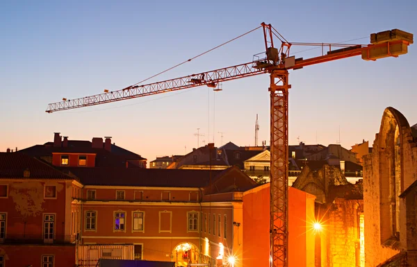 Construcción de Lisboa por la noche —  Fotos de Stock