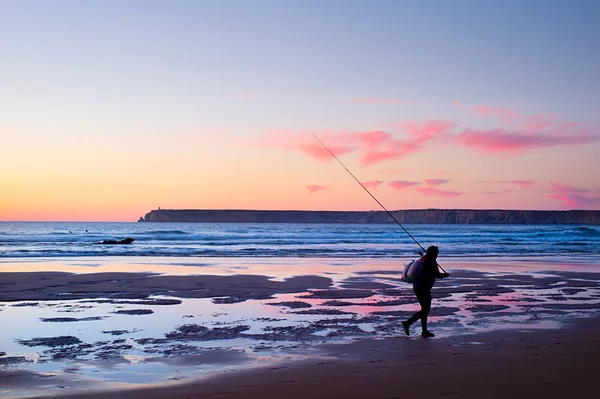 Portugal pescador al atardecer — Foto de Stock