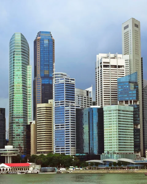 Skyline de negócios de Singapura — Fotografia de Stock