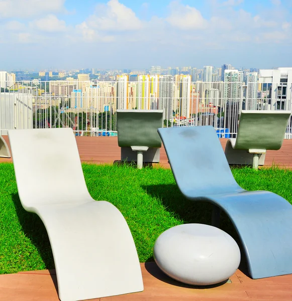 Urban lounge in Singapore — Stock Photo, Image