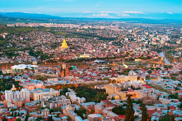 Tbilisi panorama, Georgia — Zdjęcie stockowe