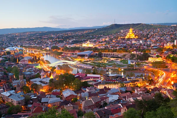 Panorama Tbilisi, Georgien — Stockfoto