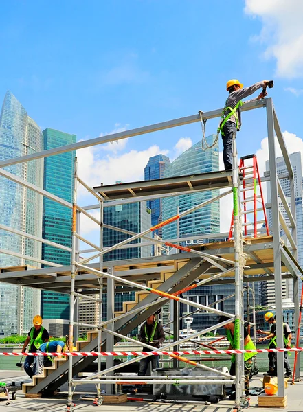 Canteiro de obras de singapore — Fotografia de Stock