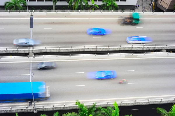 Singapur silničního provozu — Stock fotografie