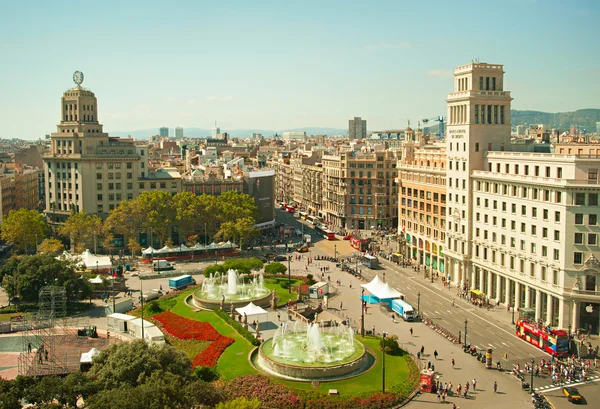 Catalonia Square, Barcelona — Stock Photo, Image