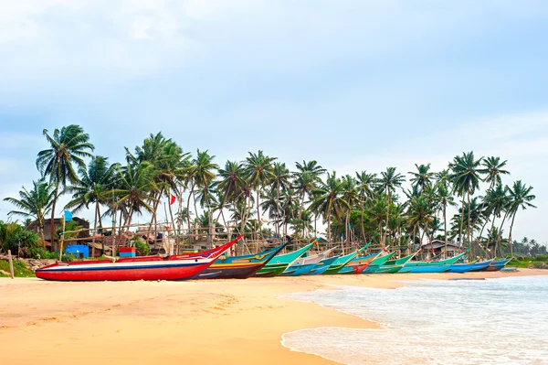 Sri Lankan fisherman boats — Stock Photo, Image