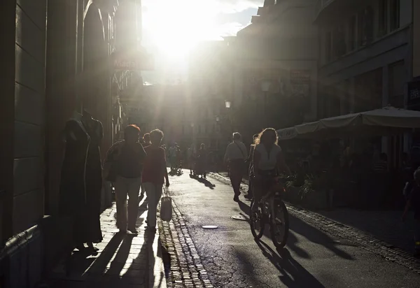 Ljubljana sokak hayatı — Stok fotoğraf