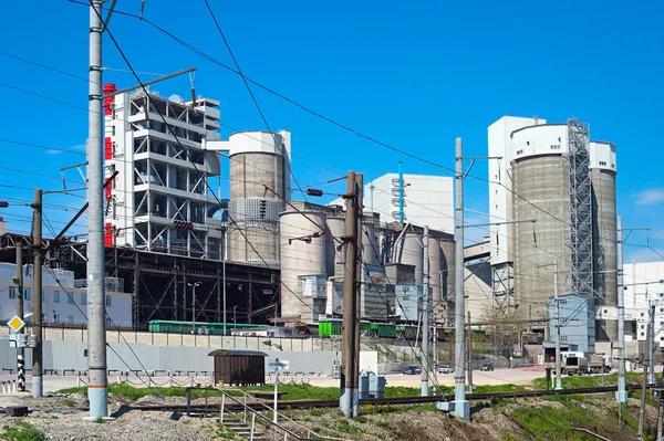 Industriella konkreta fabrik i Ryssland — Stockfoto