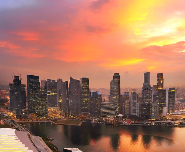 Сингапур Downtown skyline — стоковое фото