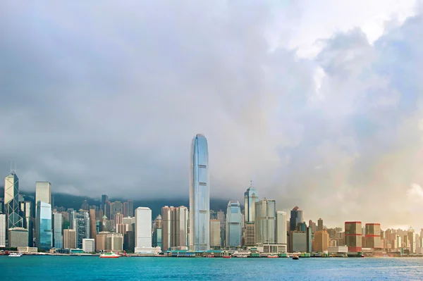 Skyline of Hong Kong island — Stok Foto