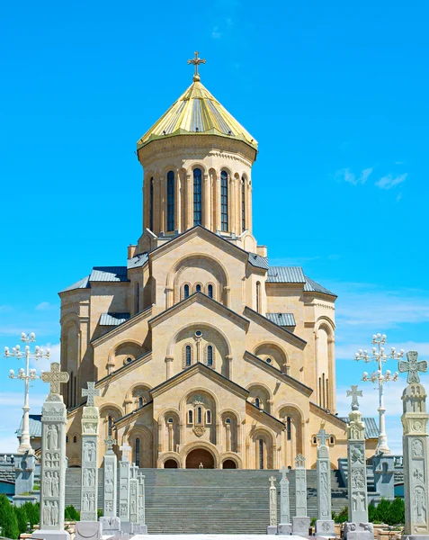 Церква Пресвятої Трійці – Самеба, в Тбілісі — стокове фото