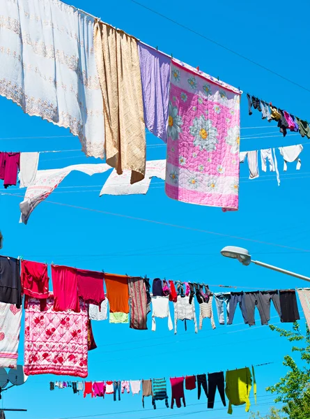 Prádlo na ulici v Batumi — Stock fotografie