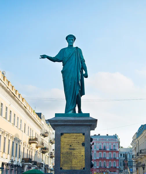 Estátua de Duke Richelieu, Odessa — Fotografia de Stock