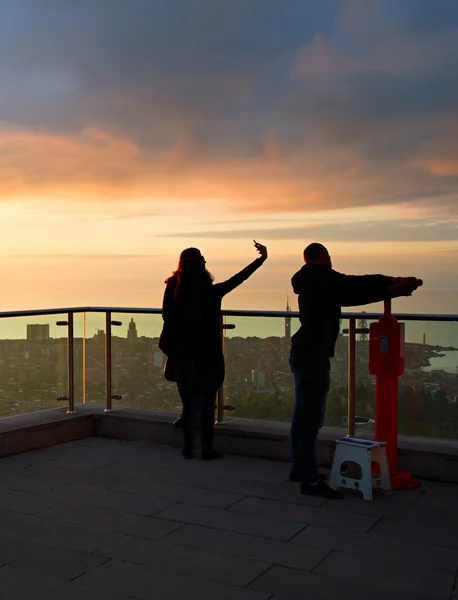 Groupe de touristes au point de vue à Batoumi — Photo