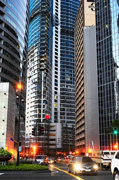 Makati business downtown, Manila — Stock Photo, Image