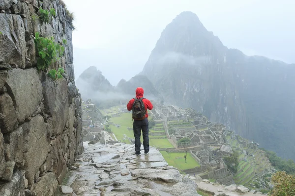 Machu Picchu turist — Stok fotoğraf