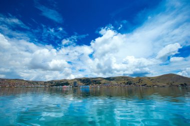 Totora tekneler Titicaca gölü