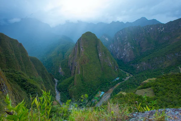 Machu Picchu görünümü — Stok fotoğraf