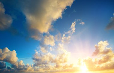 Mavi gökyüzü arkaplanı 