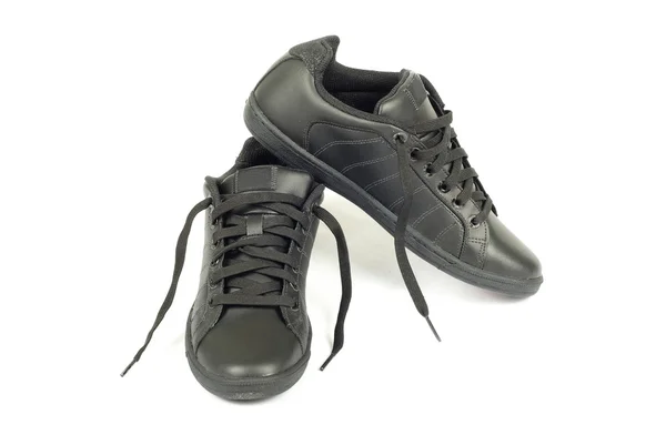 Czarne buty dorywczo — Zdjęcie stockowe