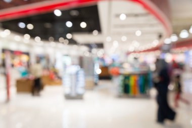 Alışveriş merkezinin soyut arkaplanı
