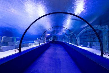 Sualtı tünel görünümünü