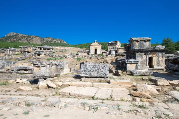 Ruines antiques à Hierapolis, Pamukkale — Photo