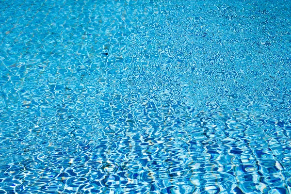 Água azul com reflexos solares — Fotografia de Stock