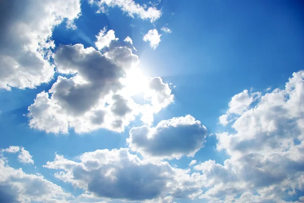 Blå himmel bakgrund Royaltyfria Stockfoton