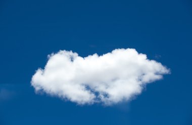 küçük bulutlar ile mavi gökyüzü