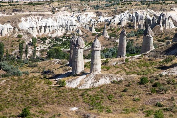 Unikalne formacje geologiczne w Kapadocji — Zdjęcie stockowe