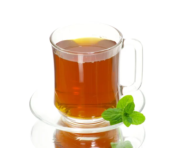 Xícara de vidro de chá — Fotografia de Stock