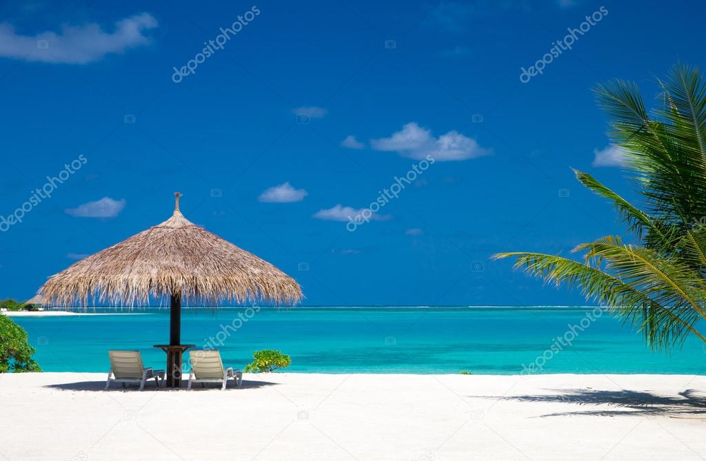 Tropical beach in Maldives 