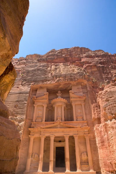 Al Khazneh em Petra, Jordânia — Fotografia de Stock