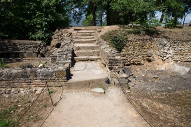 antik kalıntılar dion, Yunanistan.