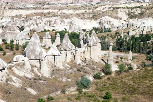 Unikalne formacje geologiczne w Kapadocji — Zdjęcie stockowe