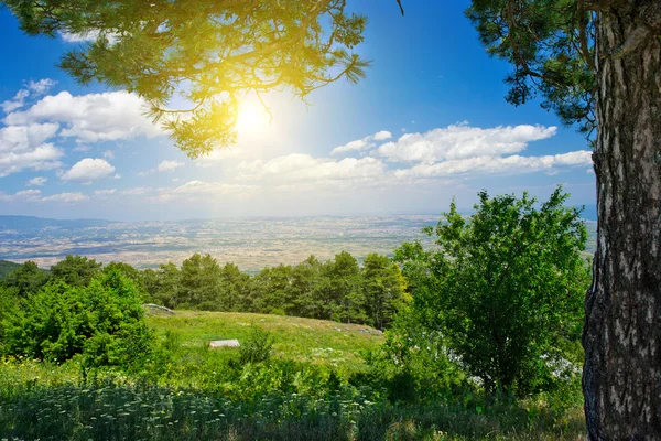 Güzel bir Yunan plaj panorama — Stok fotoğraf