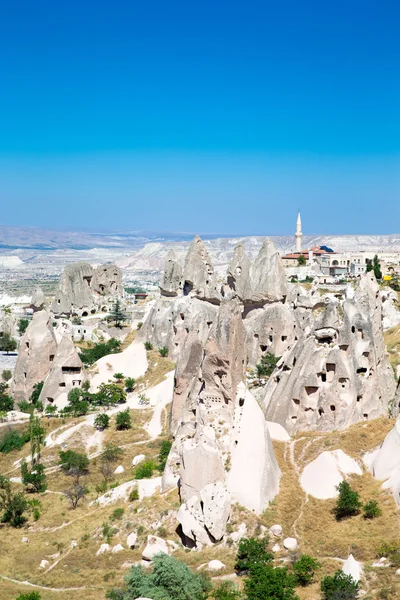 Egyedülálló geológiai képződmények Cappadocia — Stock Fotó