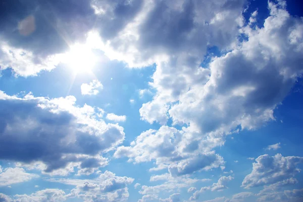 Céu azul fundo — Fotografia de Stock