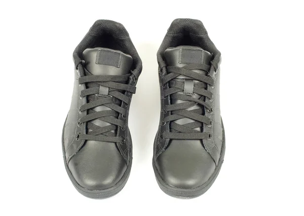 Black shoes on white — Stock Photo, Image