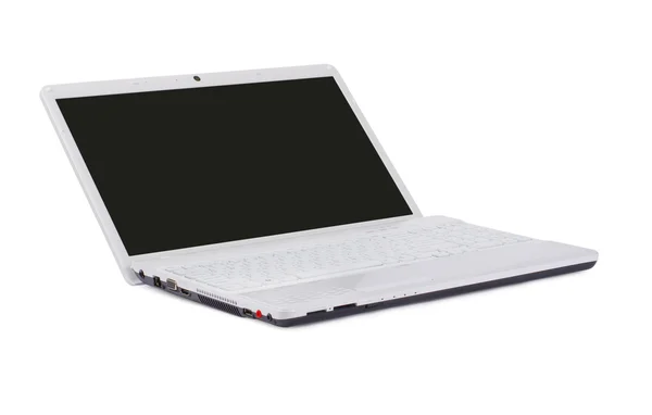 Открытый ноутбук изолирован — стоковое фото