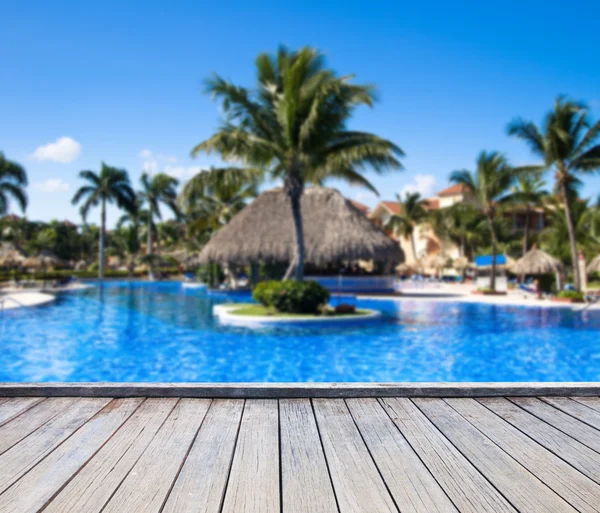 Piscina en el Caribe — Foto de Stock